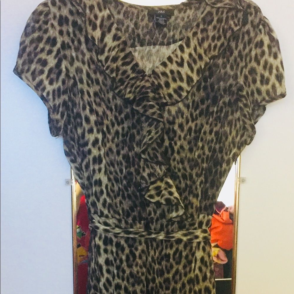 Animal Print Long Dress